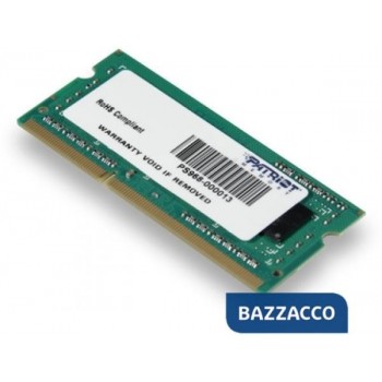PATRIOT RAM SODIMM 4GB DDR3...