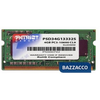 PATRIOT RAM SODIMM 4GB DDR3...