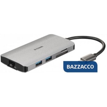D-LINK HUB USB-C 8-IN-1 CON...