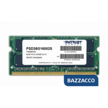 PATRIOT RAM SODIMM 8GB DDR3...