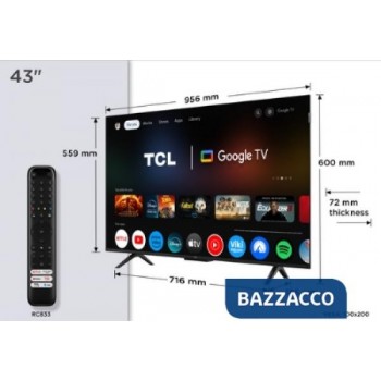 TCL SMART TV QLED 43" 4K