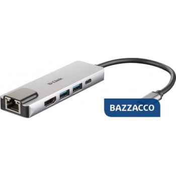 D-LINK HUB USB-C 5-IN-1 CON...