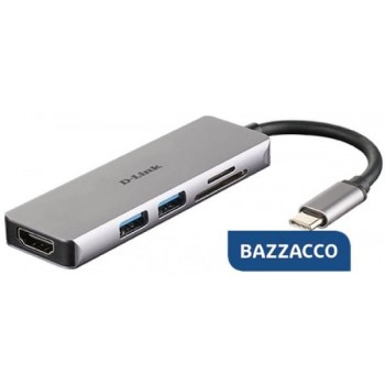 D-LINK HUB USB-C 5-IN-1 CON...